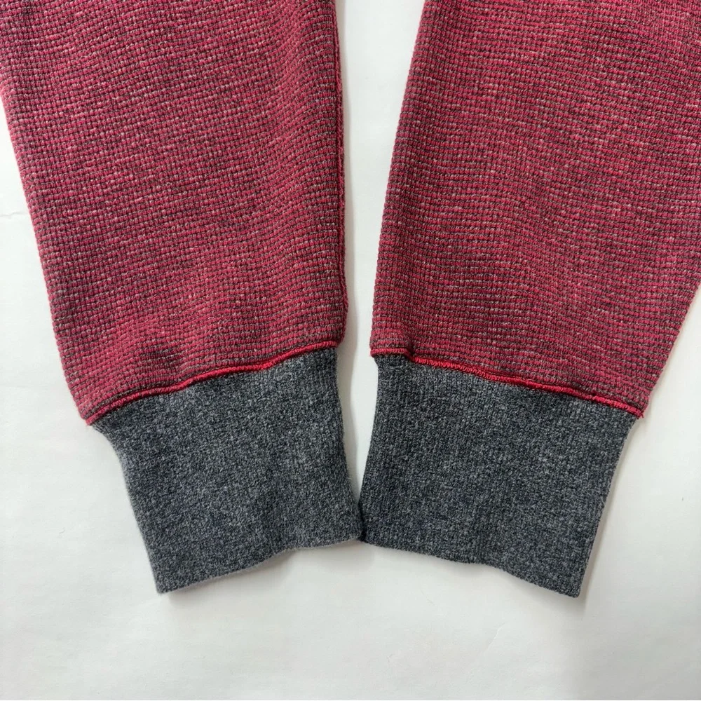 Robert Graham Quarter Zip Sweater Maroon Medium
